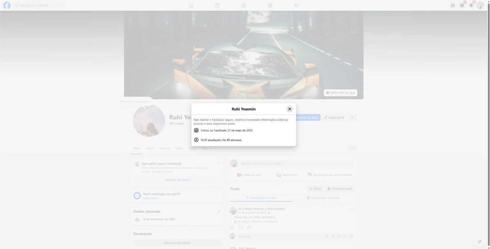 Foto 3 de Perfil Facebook Real | 2022/2025 |  Com 2Fa