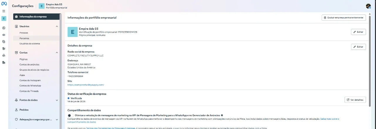 Foto 2 de Bm Verificada 3 CAS | Fica Ilimitada Rápido | Verificada com Doc Eua